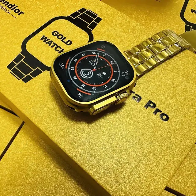 G9 Ultra Pro Smart Watch (Golden Edition) - 49MM Ultra Series 8.