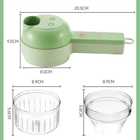4 in 1 Electric Vegetable Cutter Set Portable Wireless