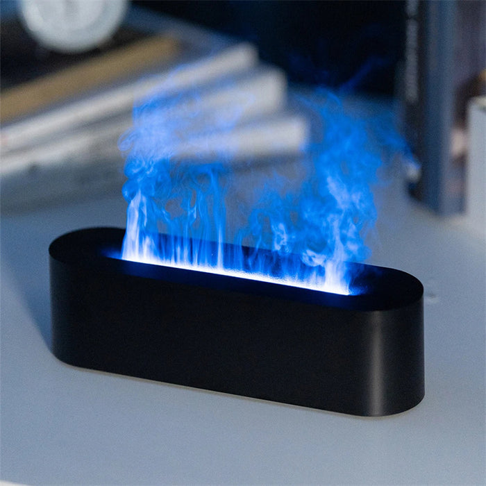 Flame Aroma Diffuser & Humidifier – Ultrasonic Cool Mist with LED Lamp